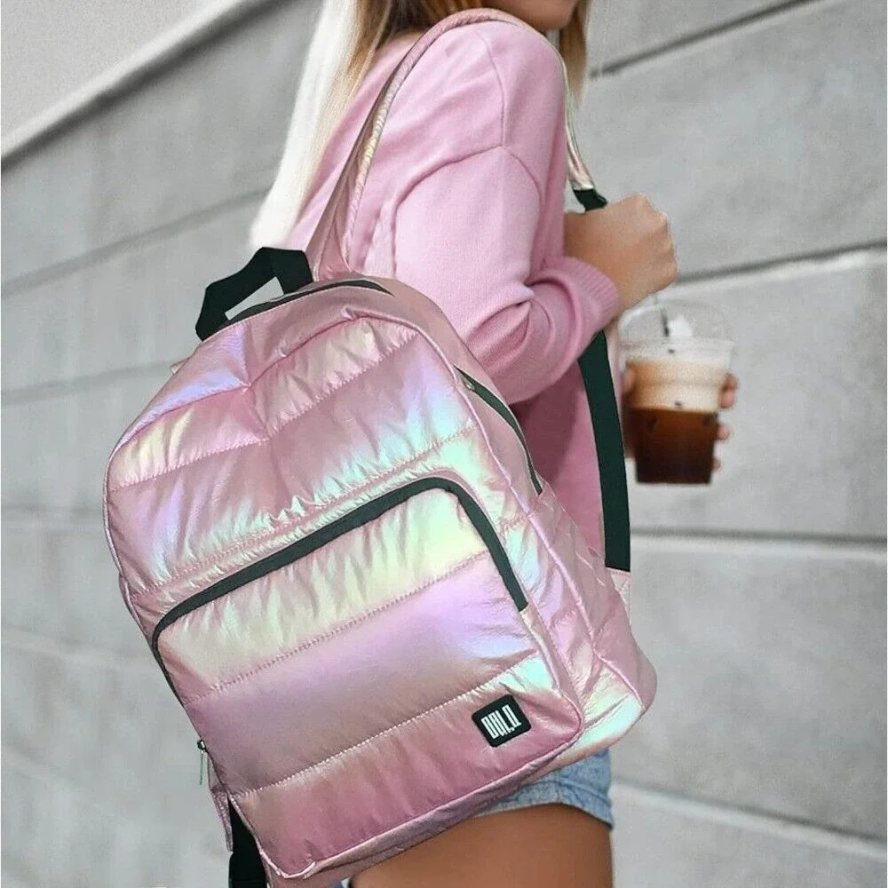 Backpack Women, Small Quilted Lightweight Water Resistant Puffy Casual Daypack